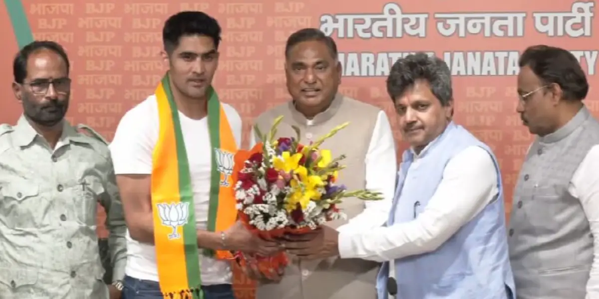 Olympic participant left Congress and joined BJP!-oneindia news