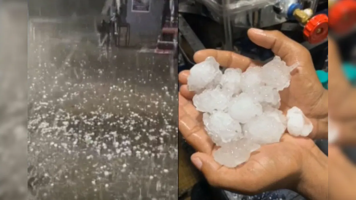 Hail in Bengaluru-oneindia news