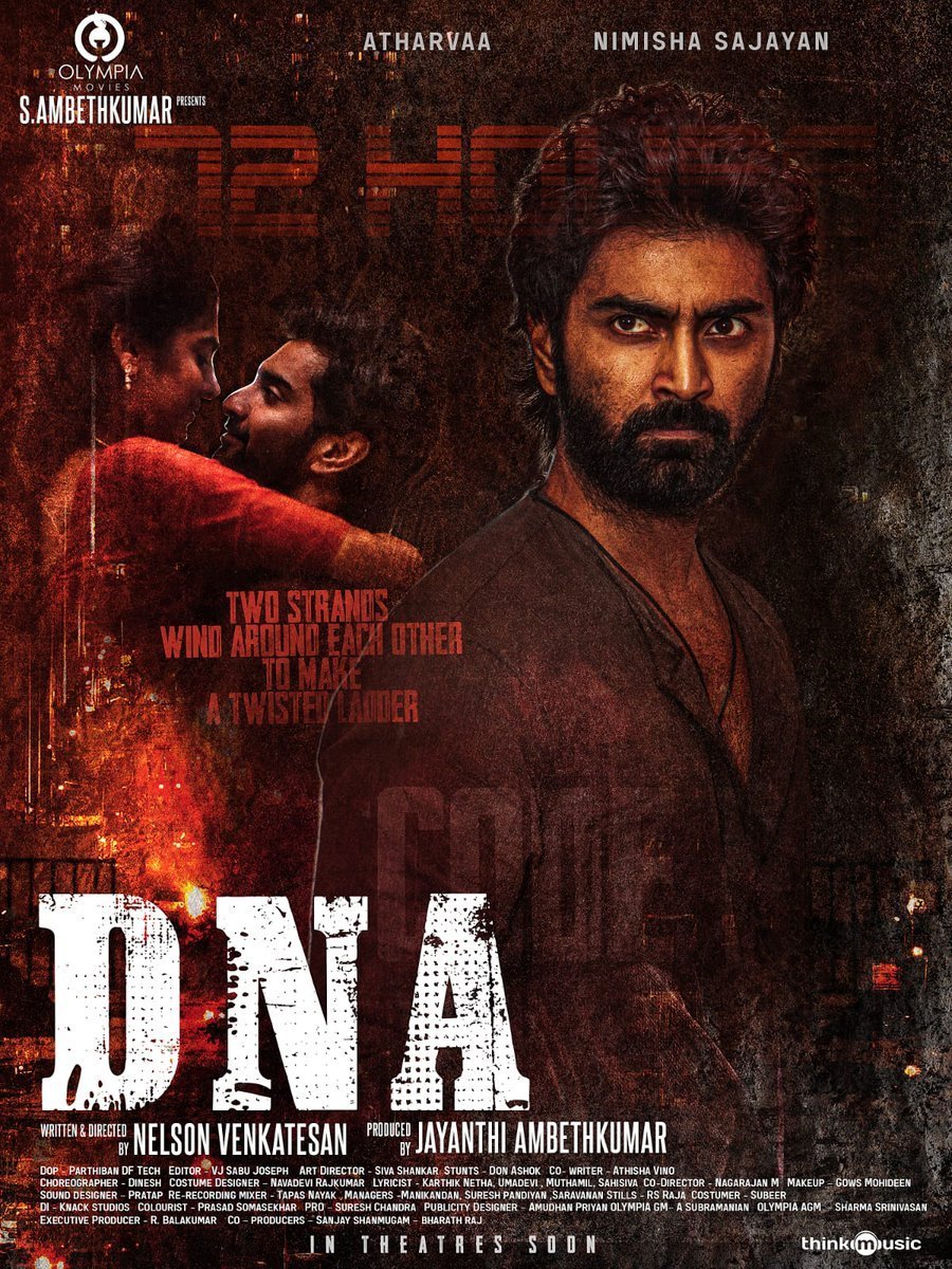 DNA starring Atharva….  First look release..-oneindia news