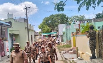 Police parade ahead of Vikravandi by-election-oneindia news