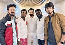 Actor Suriya with dancers….  Viral photos!-oneindia news