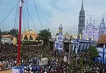 Tuticorin Panimaya Mata Temple 442nd Annual Cathedral Festival begins with flag hoisting-oneindia news